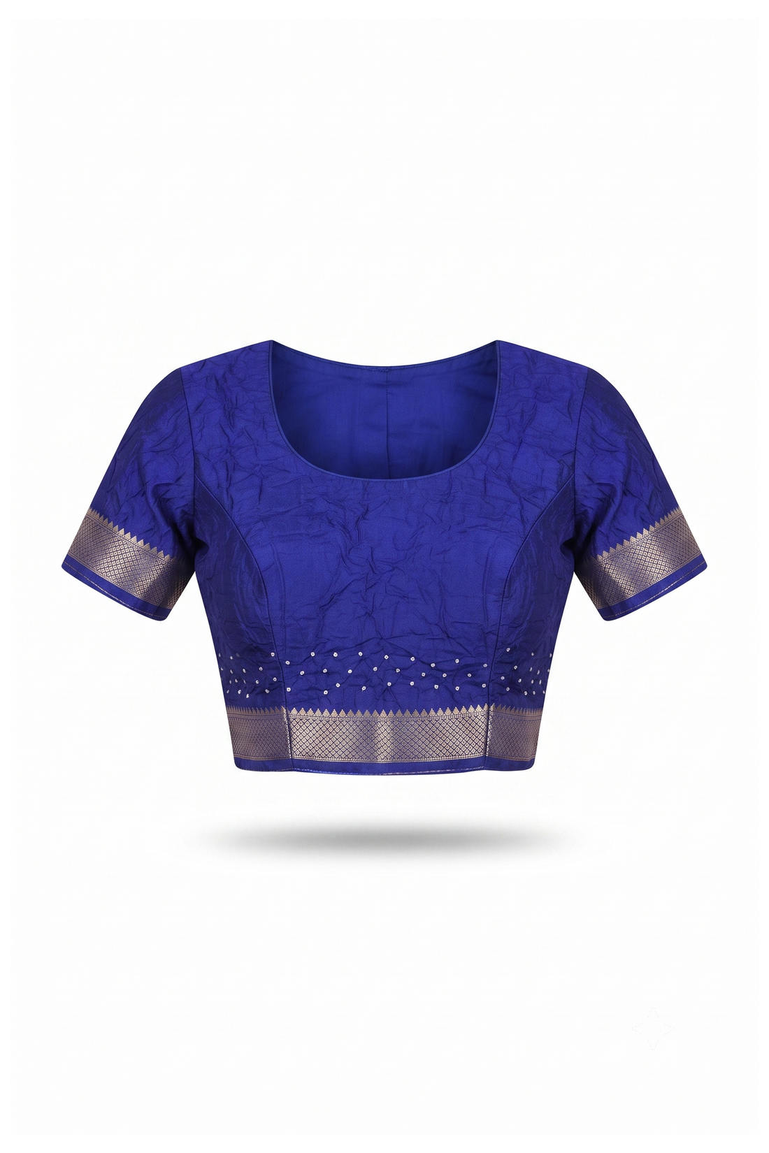 Royal Blue Bandhni Art Silk Wedding Party Wear Saree