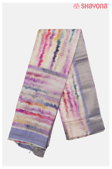 Multicolor  Printed Premium Cotton Saree