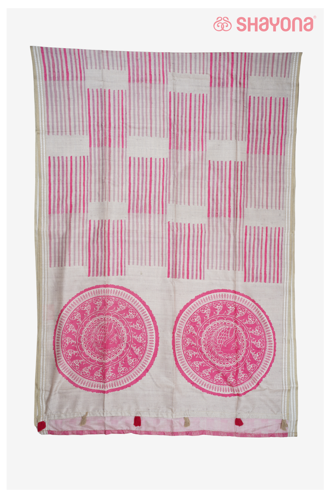 Linen Printed Cotton Saree