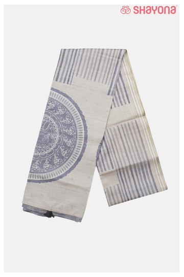 Linen Premium  Cotton Printed Saree