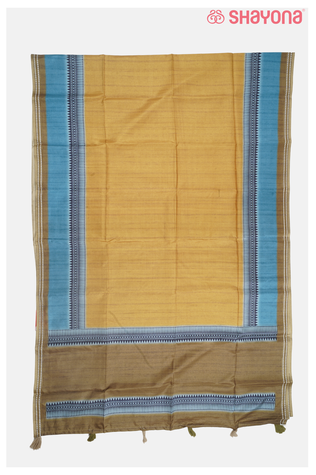 Mustard Cotton Soft Touch  Printed Saree