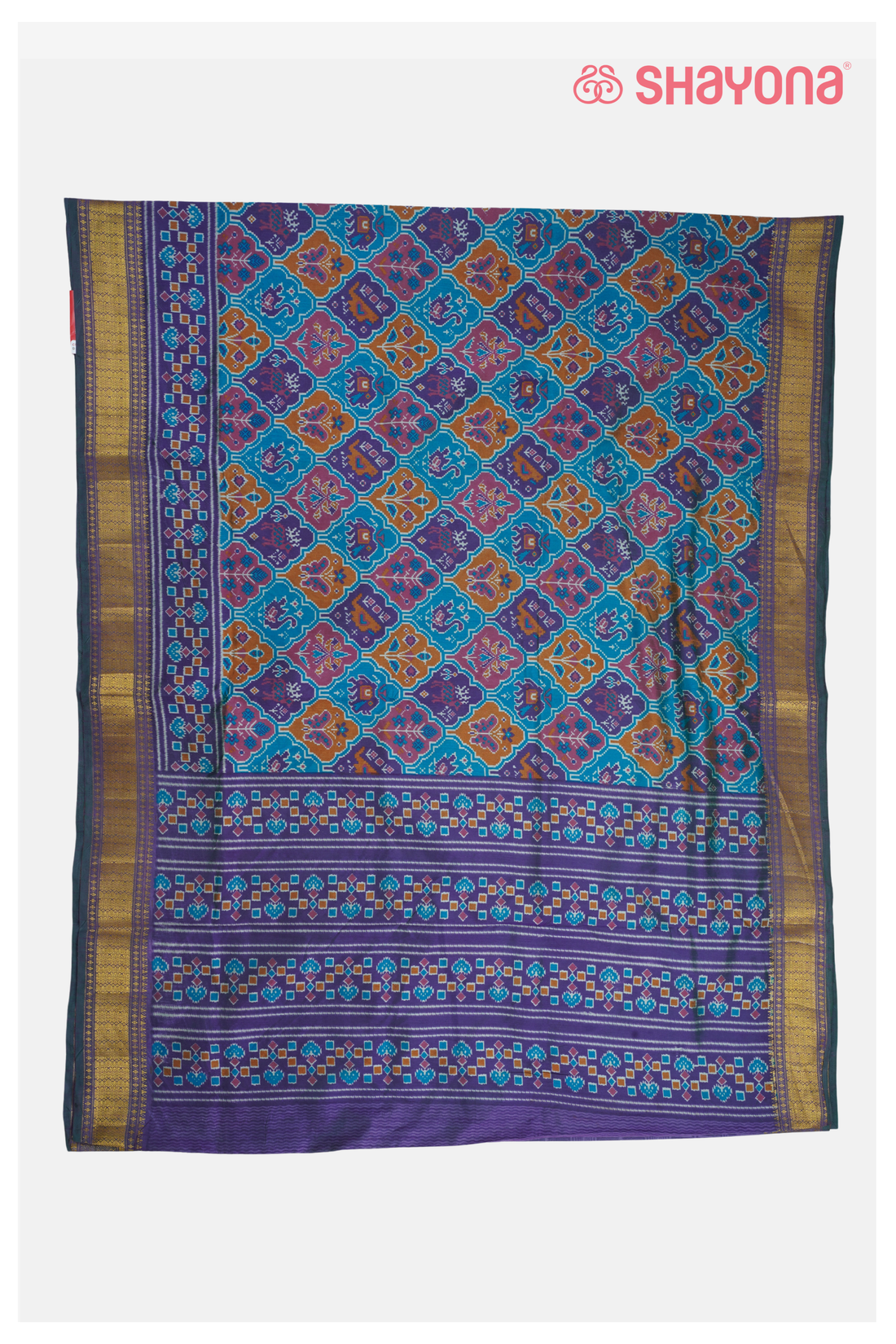 Trending Multicolor Printed Patola Cotton Saree
