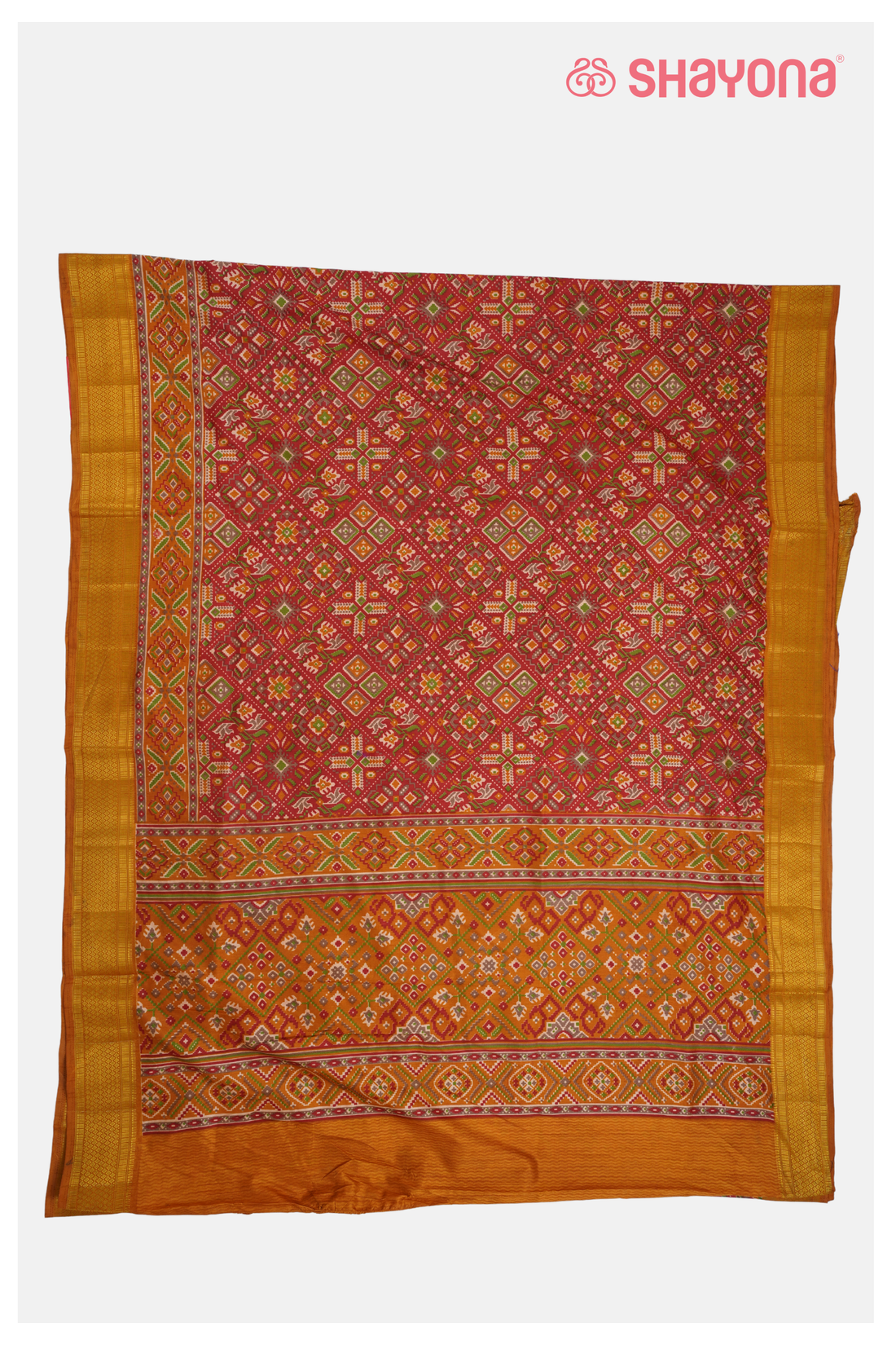 Trending Red Patola Printed Cotton Saree