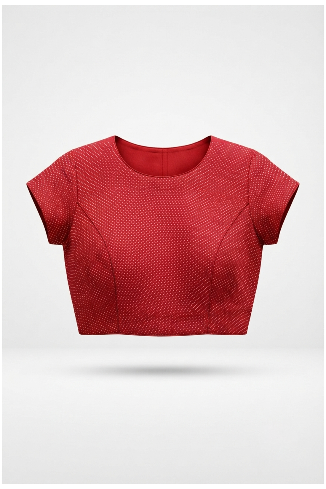 Crimson Red Ajrakh Art Silk Gift Purpose Saree