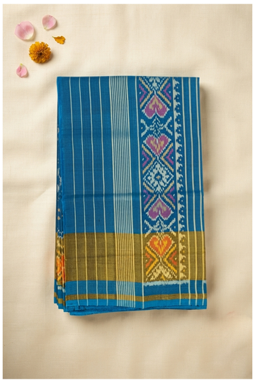 Royal Blue Patola Pure Silk For Wedding & Party Wear
