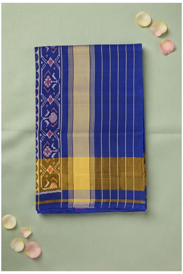 Royal Blue Patola Pure Silk Wedding Saree