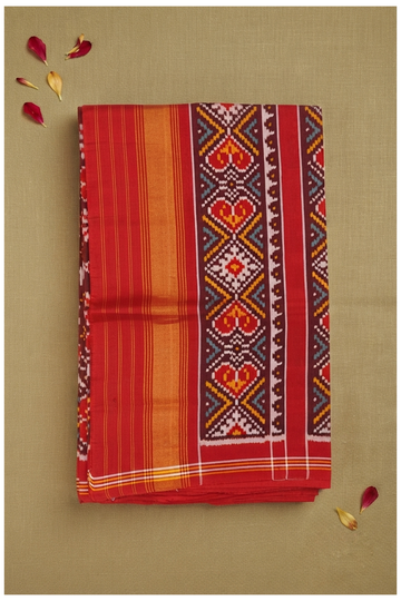 Maroon Patola Pure Silk Wedding & Party Wear Saree