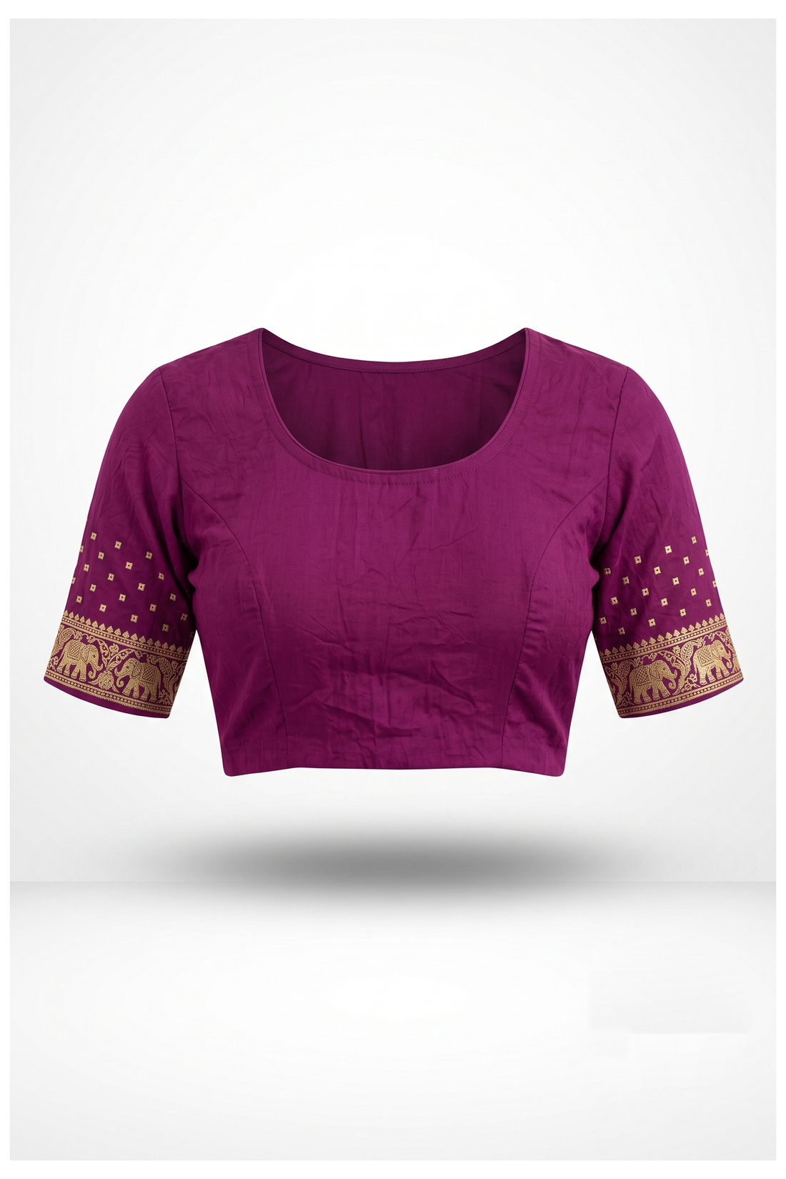 Wine Bandhni Art Gajji Silk Wedding & Gift Saree