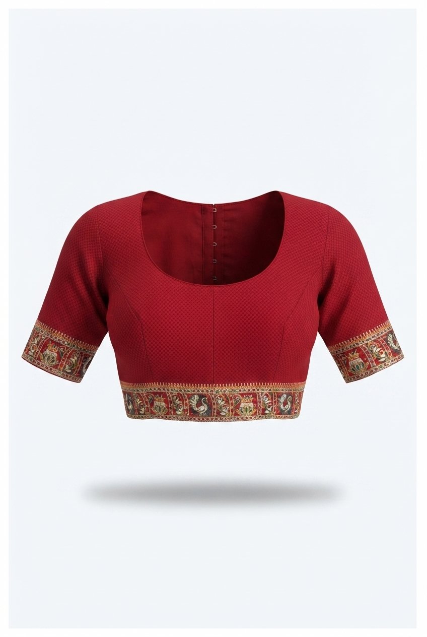 Exquisite Red Bandhani Gharchola Saree In Gaji Silk With Zari Grid And Figurative Border