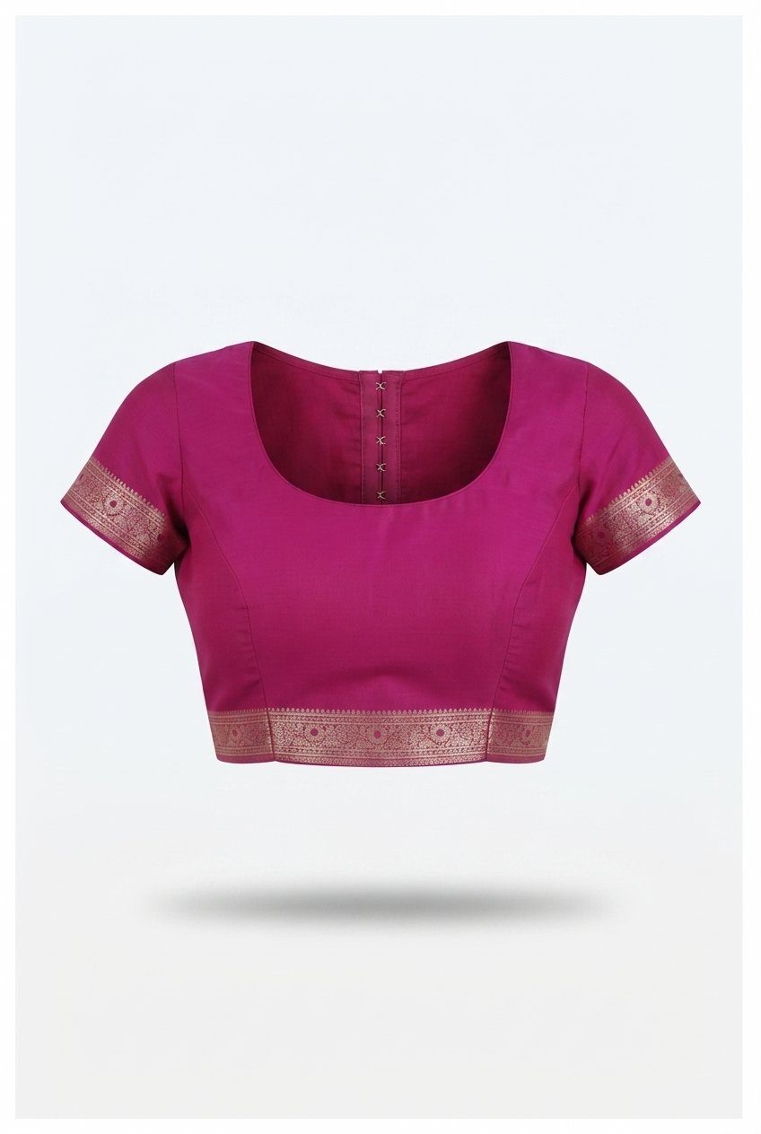 Elegant Orchid Pink Banarasi Silk Saree With Intricate Silver Zari Jaal