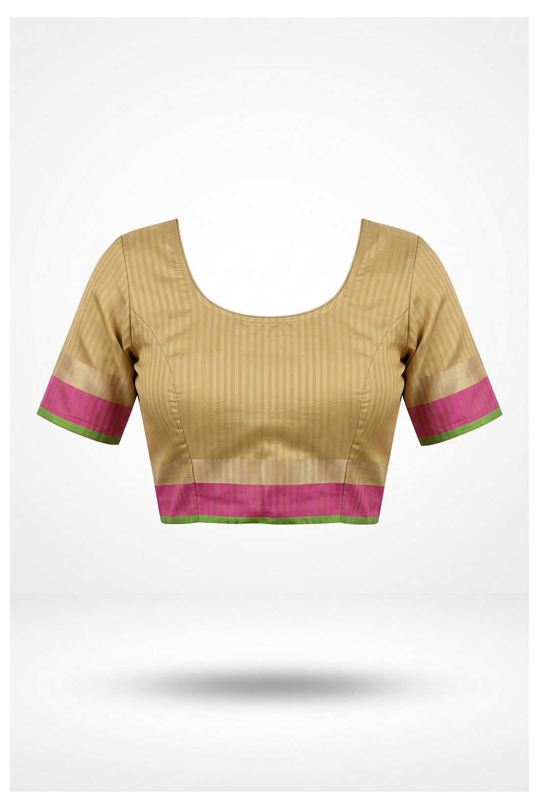 Champagne Gold Tissue South Silk Saree For Wedding & Party Wear