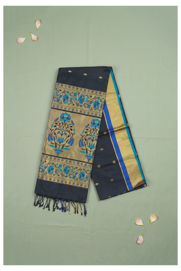 Black Pure Silk Banarasi Wedding & Party Wear Saree
