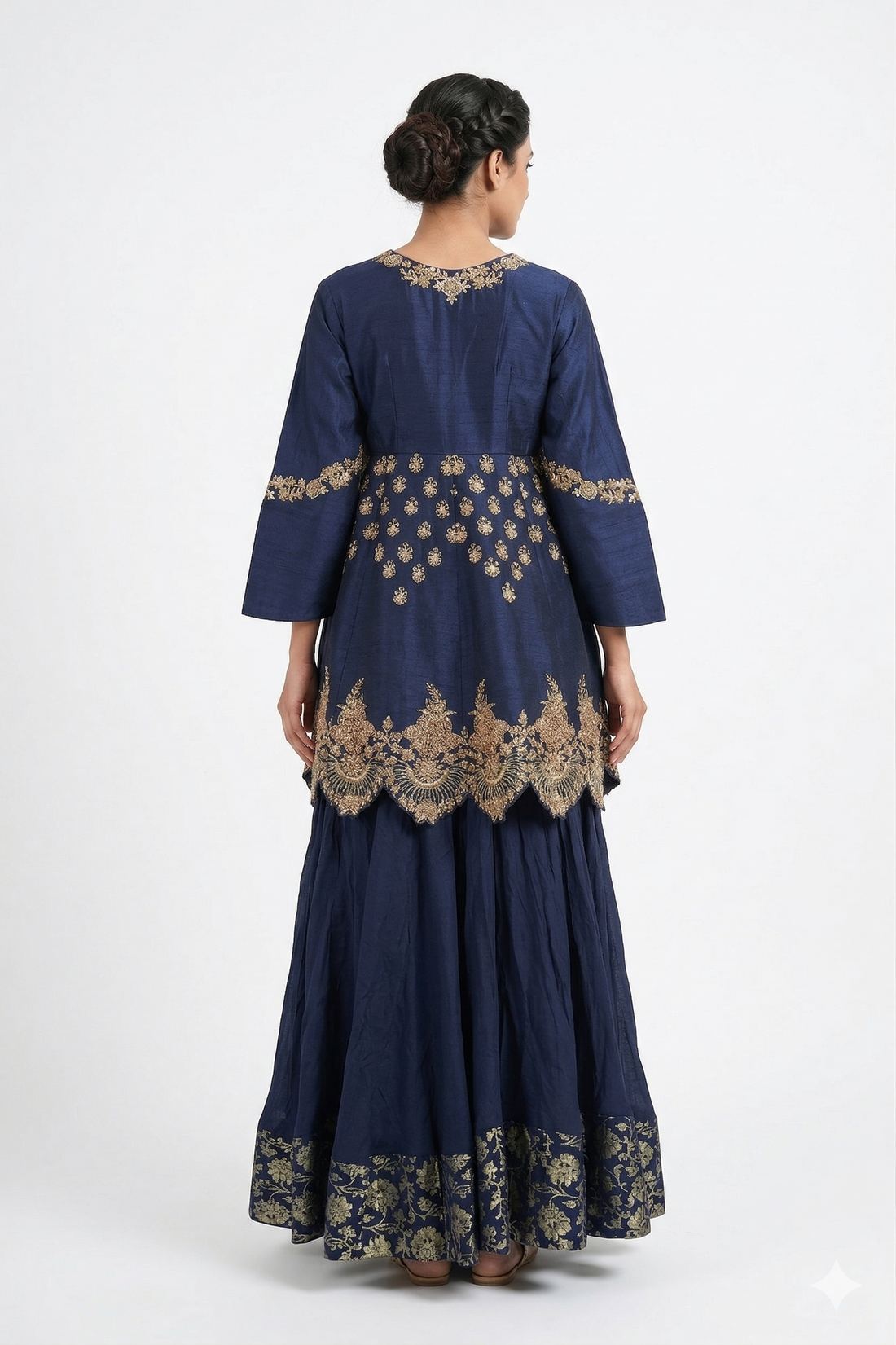 DARK NAVY BLUE  LEHENGA CHOLI