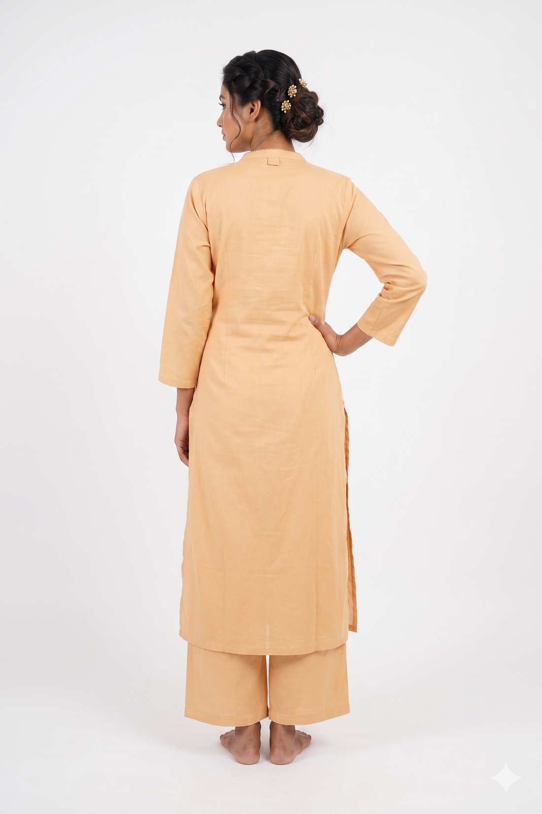 Sunshine Yellow Straight Kurta Set With Woven Dupatta