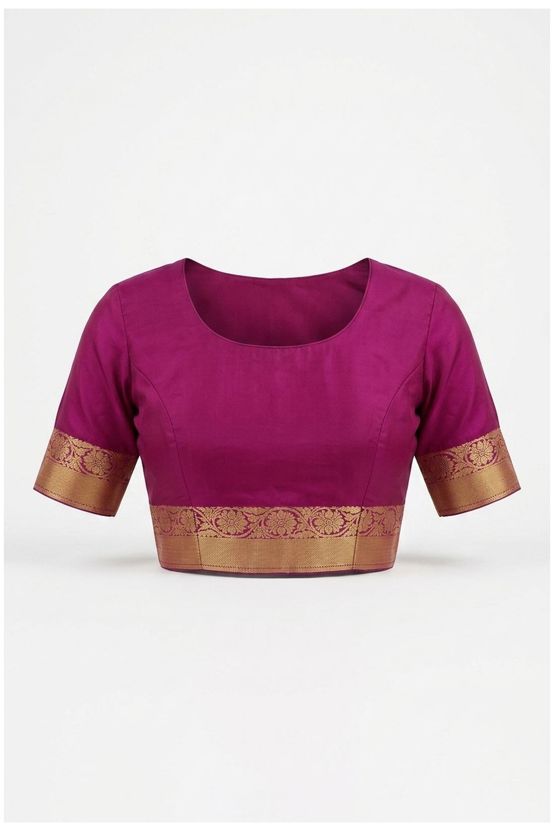 Magenta Pure Silk South Wedding Saree