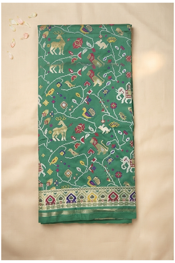 Emerald Green Banarasi Art Silk Wedding Saree