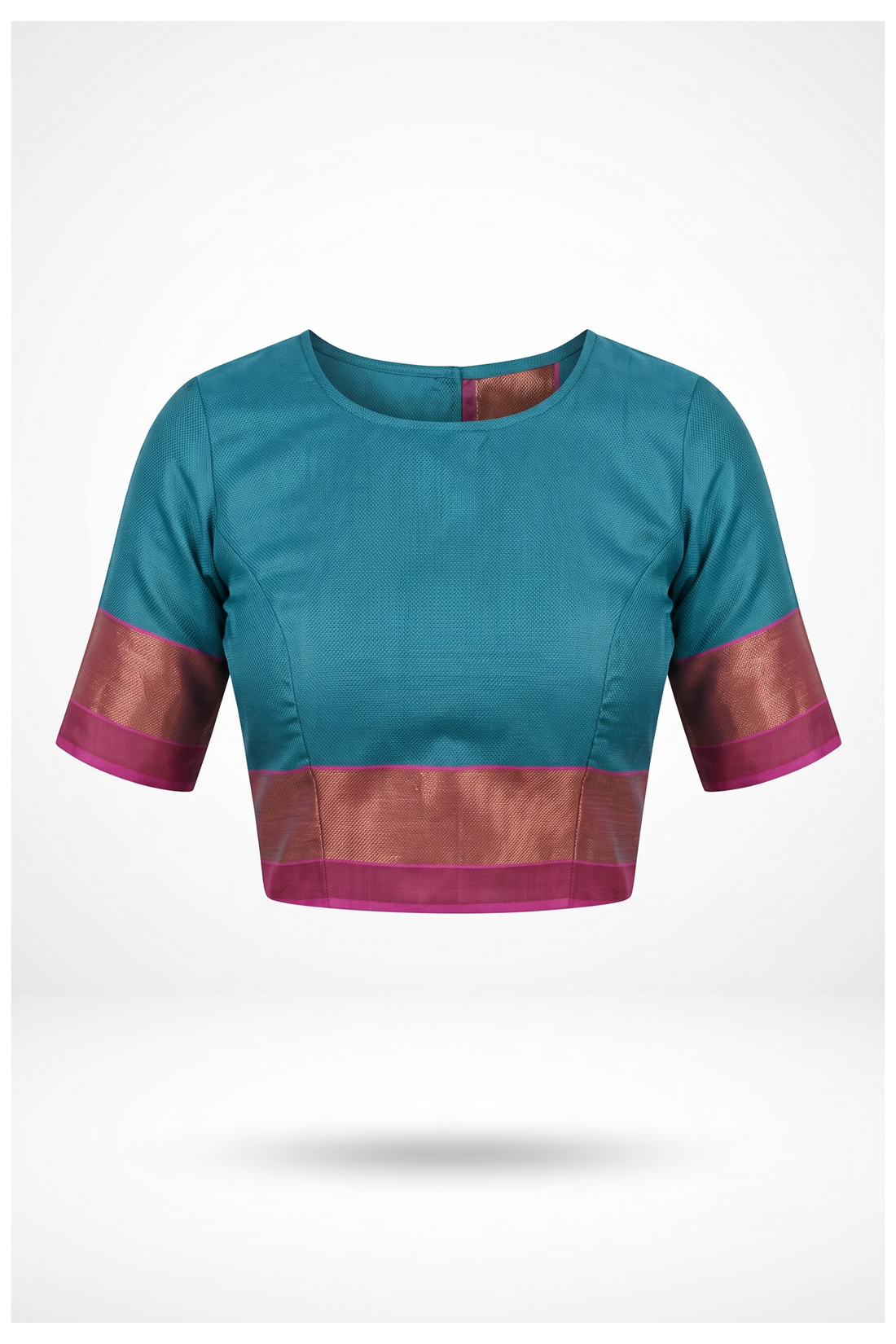 Teal Cotton Party Wear And Wedding Saree