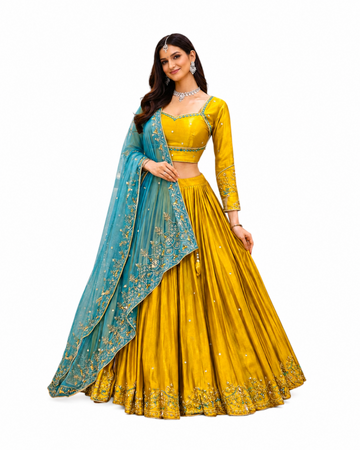 GOLD CHANIYA CHOLI