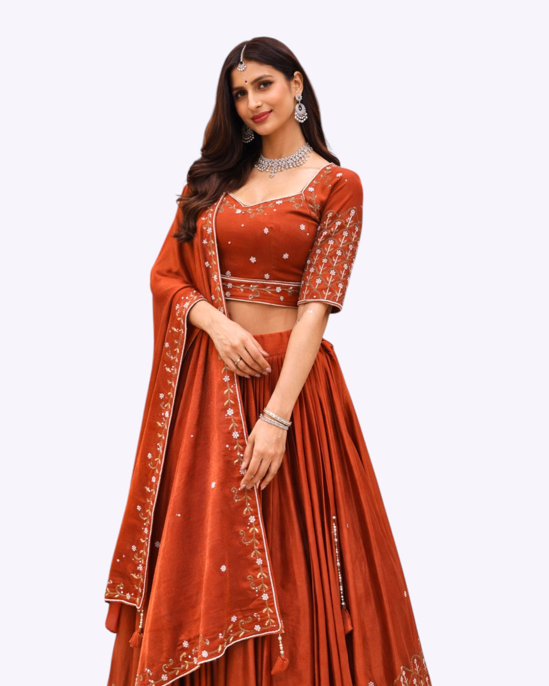 RED CHANIYA CHOLI