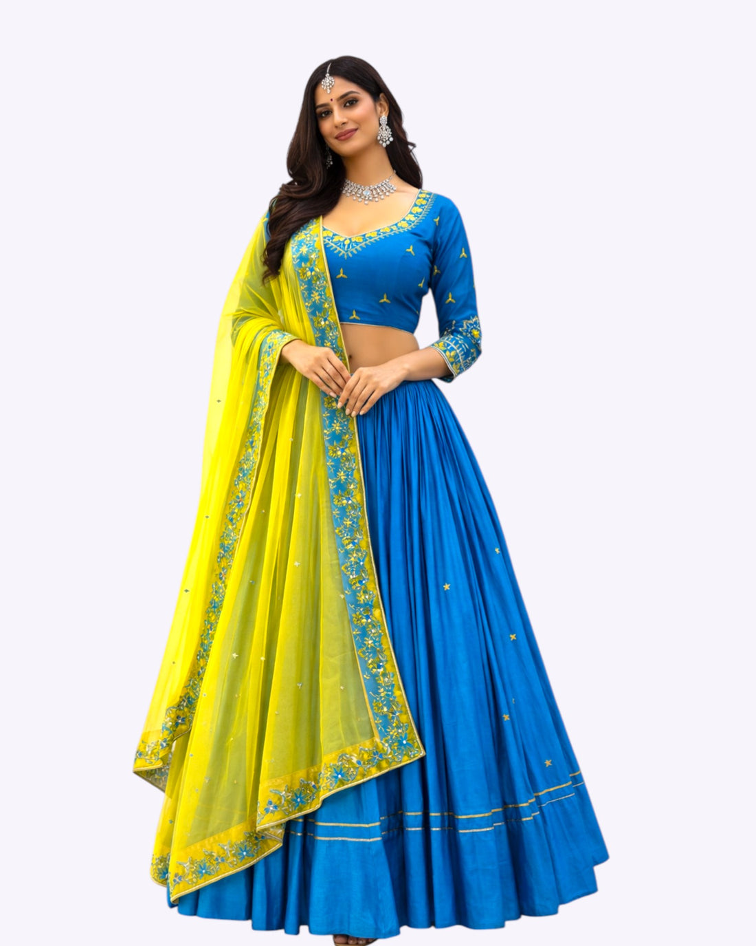 BLUE CHANIYA CHOLI