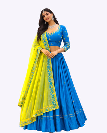 BLUE CHANIYA CHOLI
