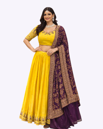 YELLOW CHANIYA CHOLI