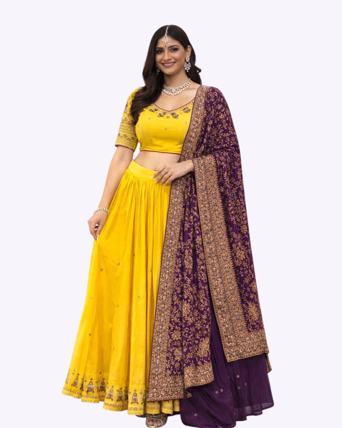 YELLOW CHANIYA CHOLI