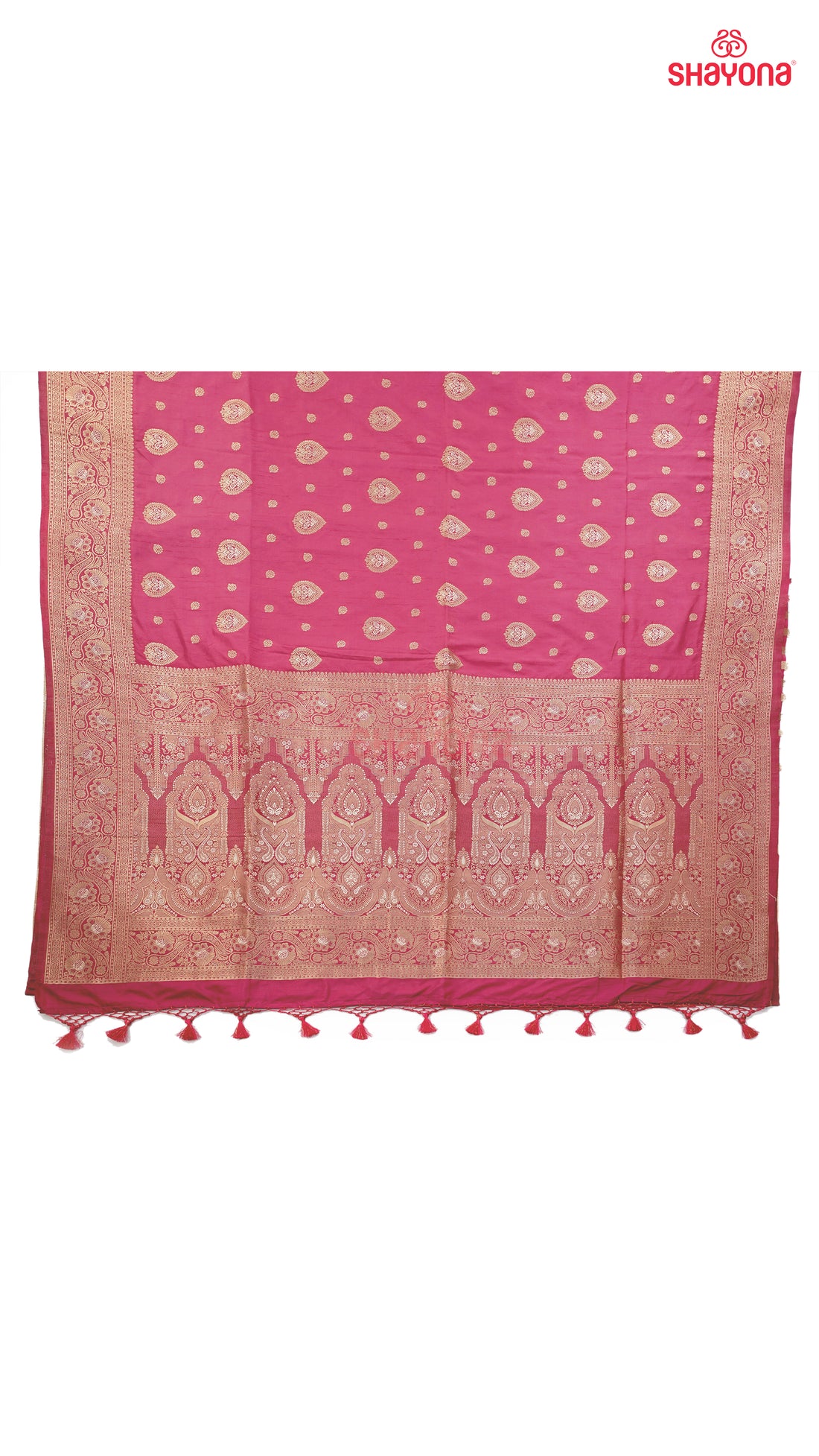 Dark Onion Banarasi Soft Silk Saree – Subtle Elegance with Royal Weave