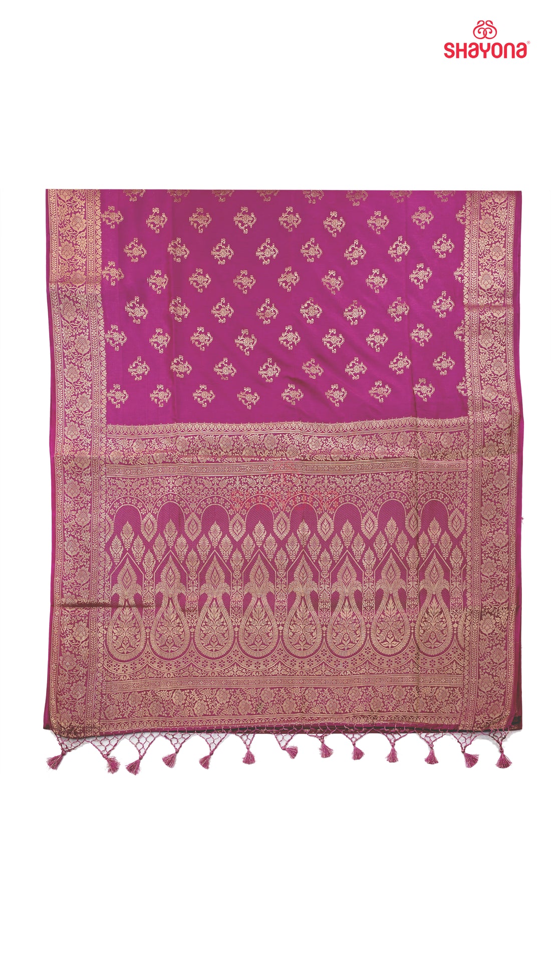 Magenta Banarasi Soft Silk Saree – A Symbol of Timeless Beauty