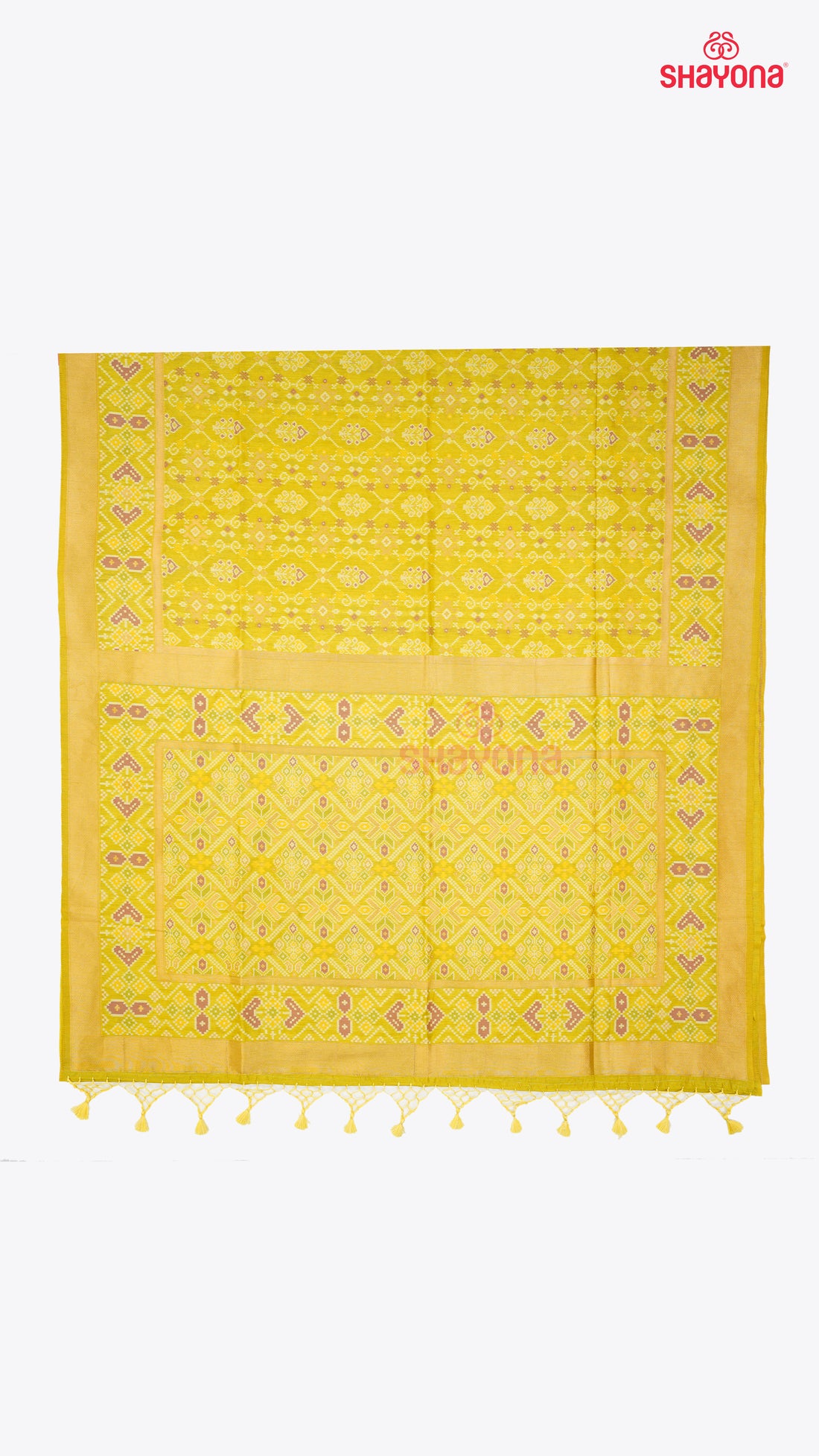 Olive Gold Ghicha Art Silk Saree