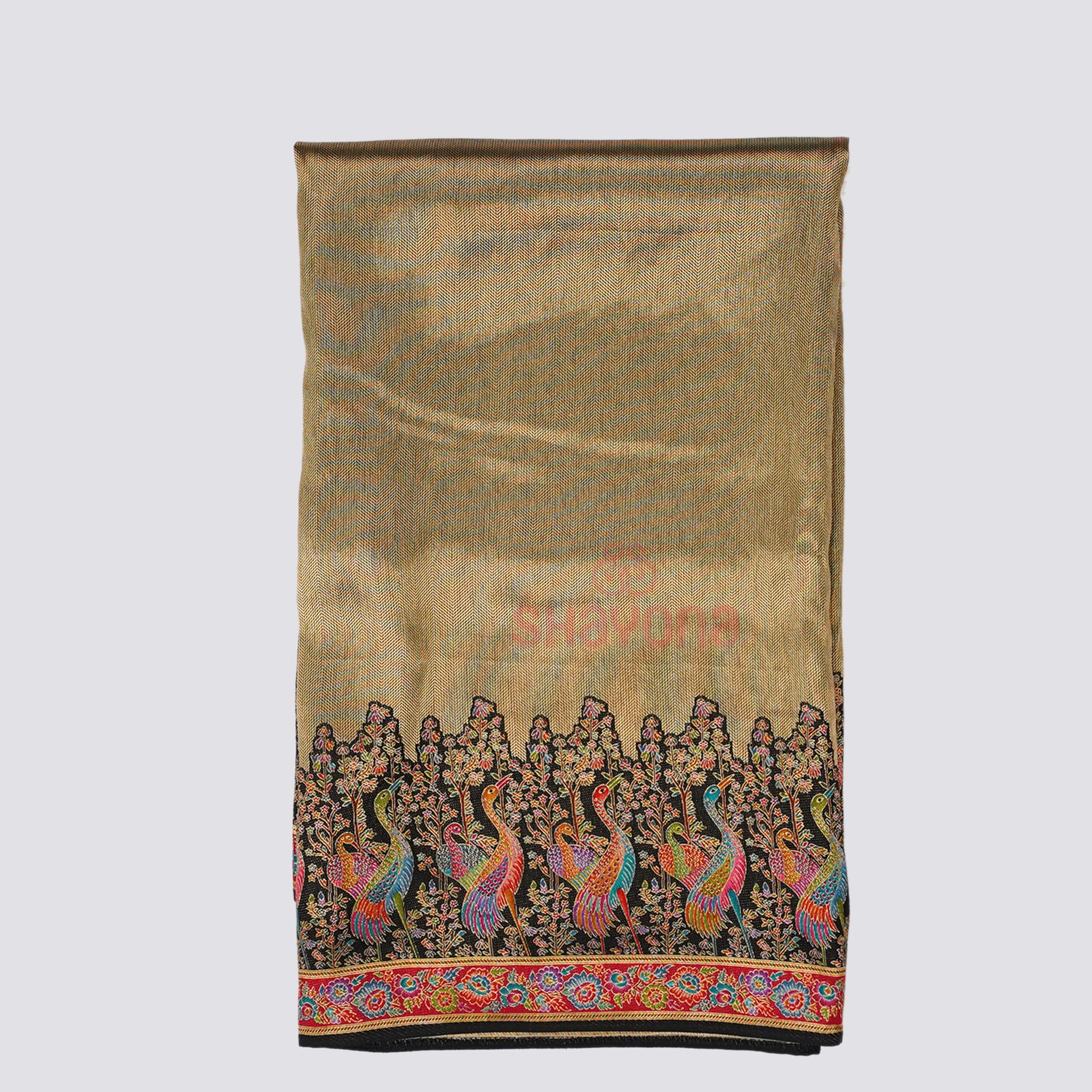 Black Tissue Art Silk Saree