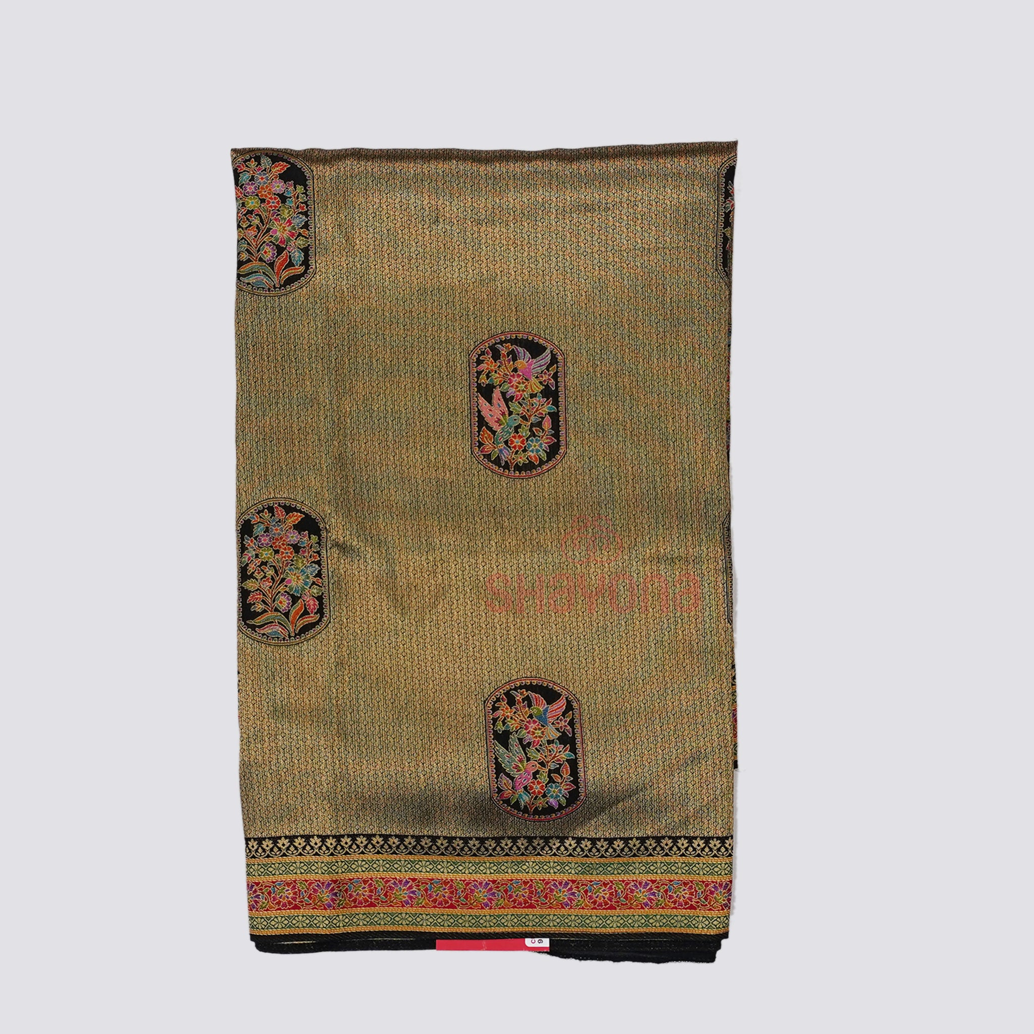 Black Tissue Art Silk Saree