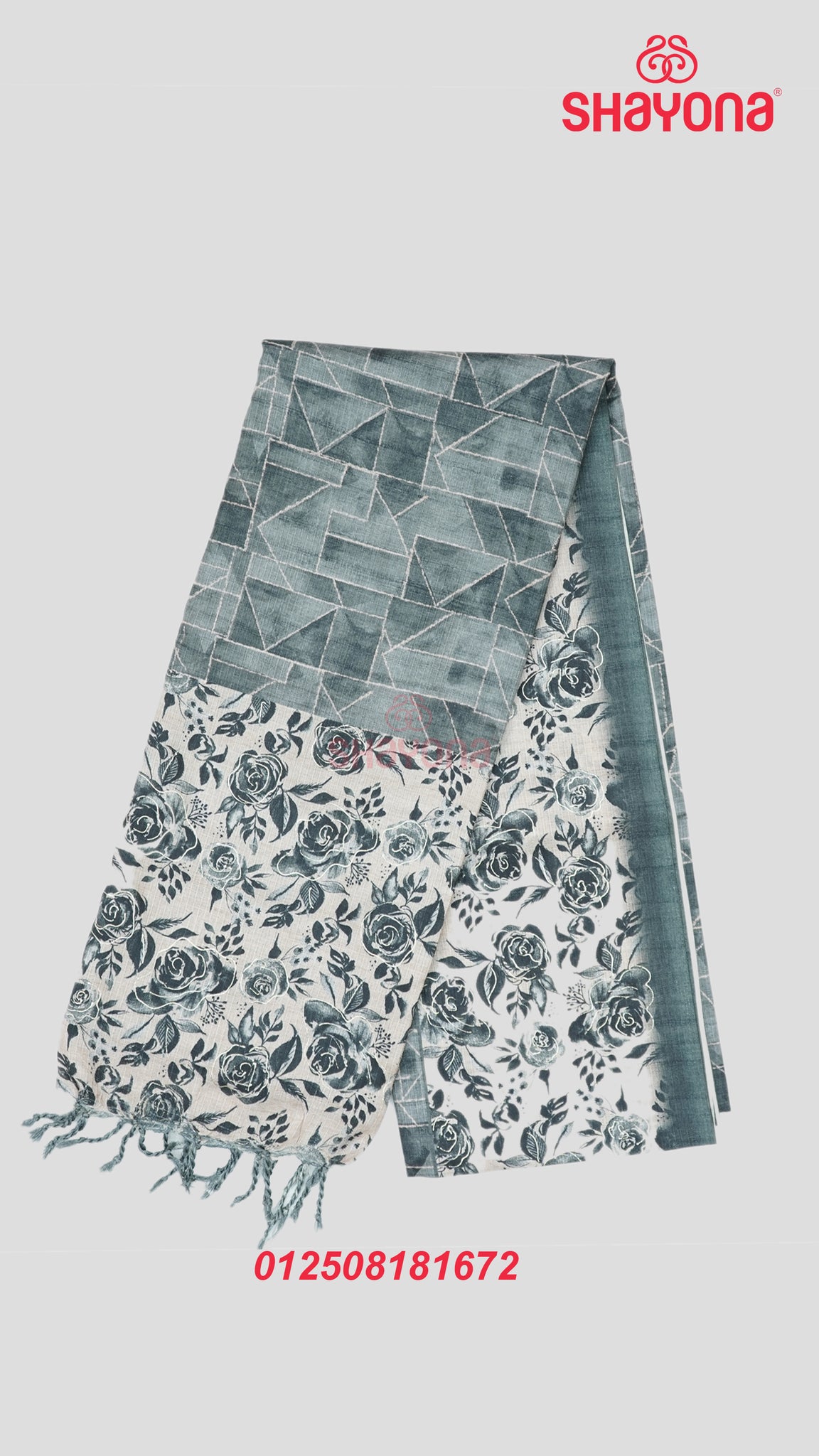 Light Black Weaved Tussa Based Cotton Saree