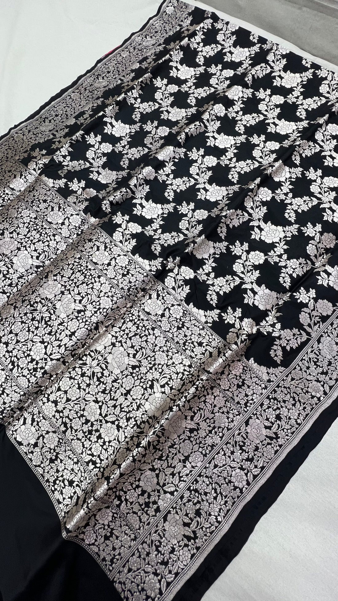 Black Banarasi saree