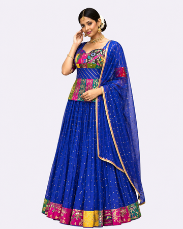NAVY BLUE CHANIYA CHOLI