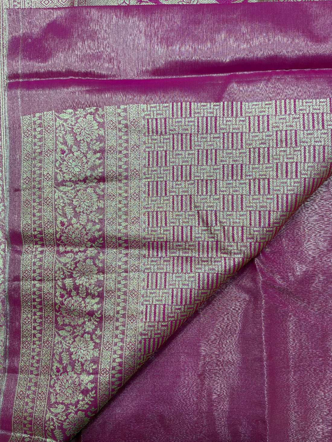 Dharmavaram Tissue Jaal Saree