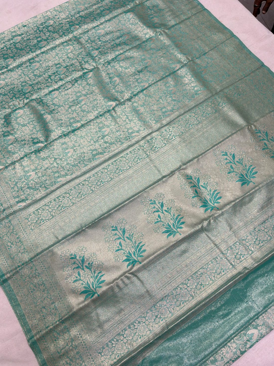 Dharmavaram Tissue Jaal Saree
