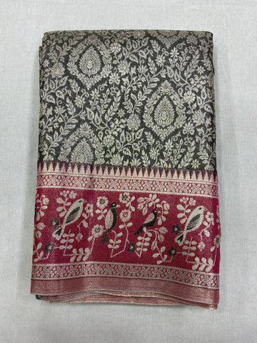 Dharmavaram Tissue Jaal Saree