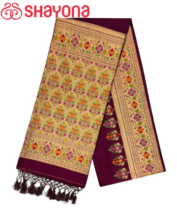 Tissue Ghicha Silk Saree