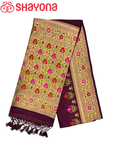 Tissue Ghicha Silk Saree