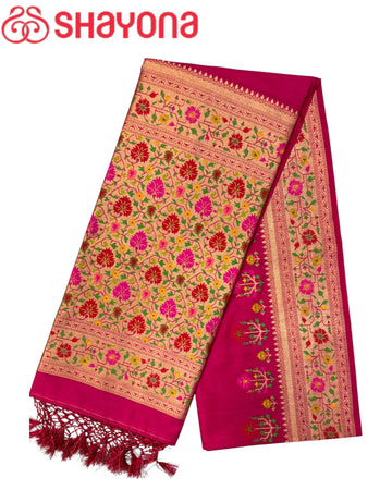 Tissue Ghicha Silk Saree