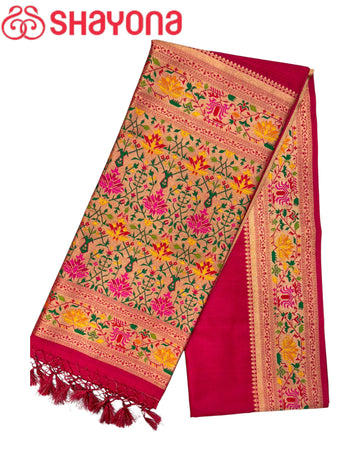 Tissue Ghicha Silk Saree