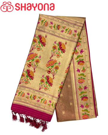 Tissue Ghicha Silk Saree