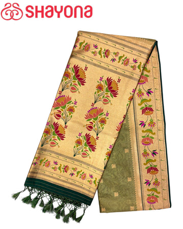 Tissue Ghicha Silk Saree