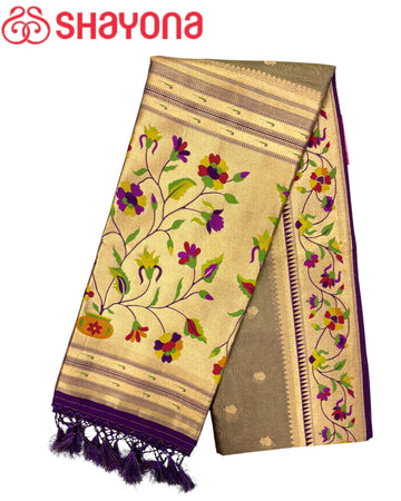 Tissue Ghicha Silk Saree