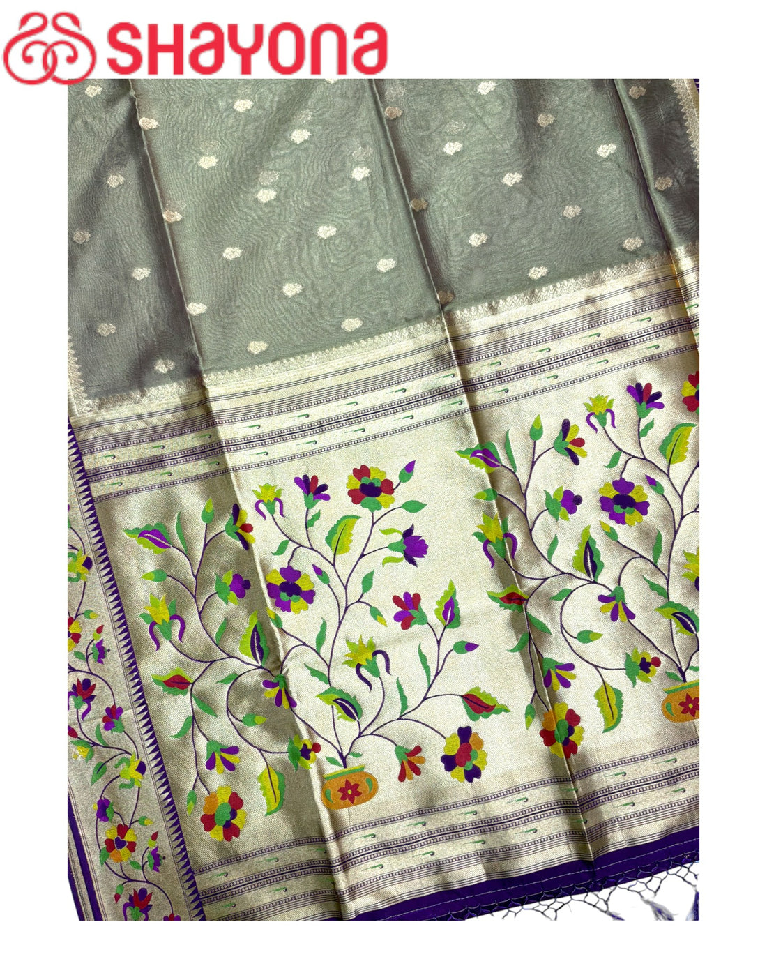 Tissue Ghicha Silk Saree