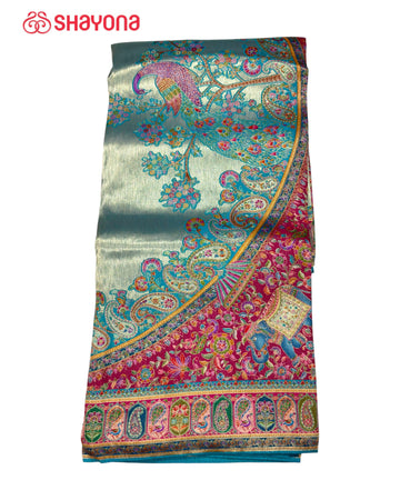 Tissue Pashmina Silk Saree