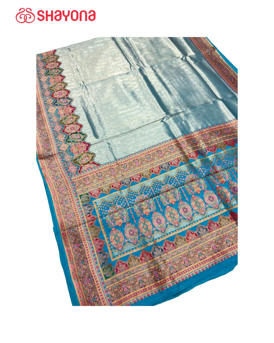 Tissue Pashmina Silk Saree