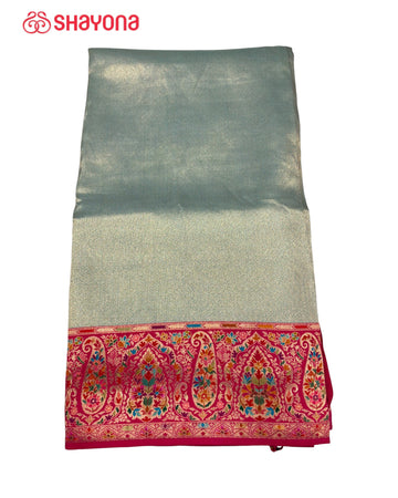 Tissue Pashmina Silk Saree