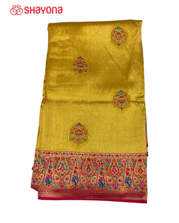 Tissue Pashmina Silk Saree